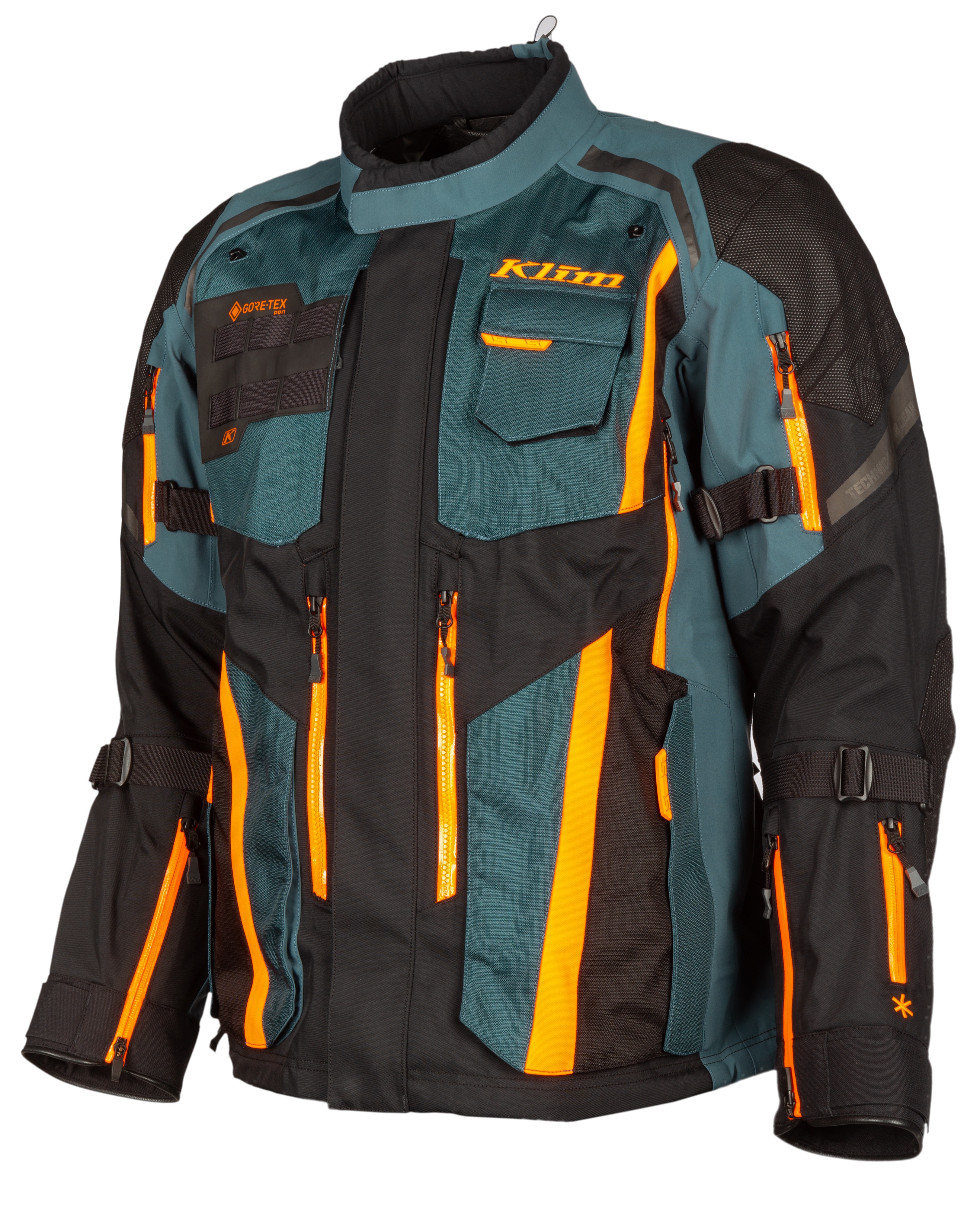 Main image of Klim Badlands Pro Jacket (Petrol - Strike Orange)